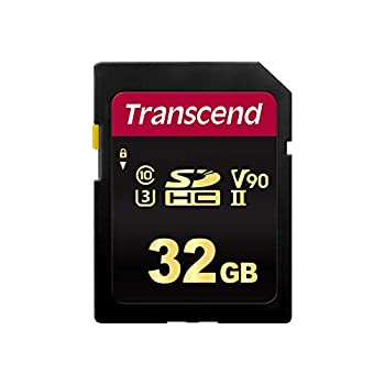 【中古】（人並み外れたに好いたらしい）Transcend SD歌留多 32GB UHS-II U3 録画媒体位置付け V90 相応う (最大限度読込速度285MB/s 最大限度書込機敏さ180MB/s) 4K画像映画化 TS32GSDC700S