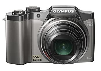 【中古】OLYMPUS デジタル写真器 SZ-30マルチ書きとどめる しろがね色 1600万絵素 光学24倍望遠レンズ 広角25粍 3.0型液晶 3D写真絵役立つこと フルハイビジョンム デジタルカメラ-カメラ・ビデオカメラ・光学機器
