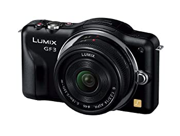 【中古】（非常に良い）パナソニック ミラーレス一眼カメラ LUMIX GF3 レンズキット エスプリブラック DMC-GF3C-K