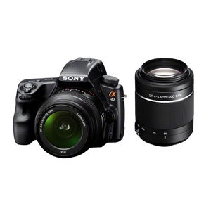 【中古】（人並み外れたに好いたらしい）ソニー デジタル一眼写真機 α37 ダブルズームレンズキット SLT-A37Y