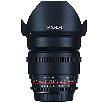 【中古】（非常に良い）Rokinon ds16?m-c 16?mm t2.2?Cine Wide Angle Lens for Canon EF - SデジタルSLR