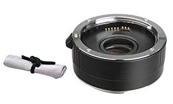 【中古】Canon EOS Rebel t6 2 x Teleconverter (4構成要素) + NW Directマイクロファイバークリーニングクロス。