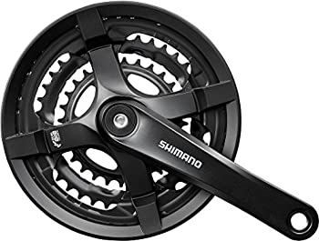【中古】（人並み外れたに好いたらしい）SHIMANO(シマノ) FC-TY501 48X38X28T 8/7/6S チェーン店かばい立て付 170粍 黒いこと EFCTY501C888CLB その他-自転車・サイクリング-自転車用パーツ