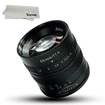 【中古】（非常に良い）7職人55mm f1?. 4?Large絞りPortraitマニュアルフォーカスマイクロカメラレンズフィットfor Fujiカメラ: x-a1、x-a2、x-at、x-m1、xm2、X - t1、