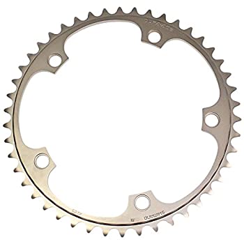 【中古】（非常に良い）SHIMANO(シマノ) デュラエースTrack チェーンリング 1/2インチx1/8インチ46T NJS 厚歯 Y16S46001