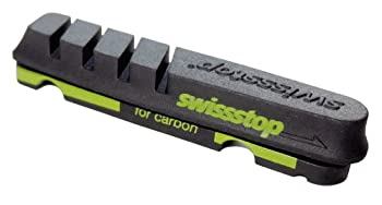 【中古】（人並み外れたに好いたらしい）SWISS STOP(スイス連邦立ちふさがる) FLASH EVO BLACK PRINCE 炭素リム用 ブレーキシュー