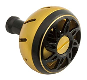 【中古】（非常に良い）Daiwa SLP WORKS(ダイワSLPワークス) ハンドルノブ SLPW アルミラウンドノブ M 電動・両軸リール共用 ゴールド リール