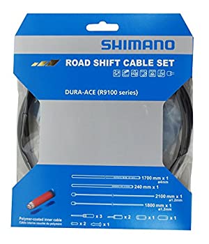 【中古】（人並み外れたに好いたらしい）シマノ(SHIMANO) R9100 シフトケーブルセット 黒いこと Y0BM98010
