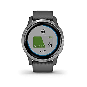 【中古】GARMIN vivoactive 4 Shadow Gray/Silver 010-02174-07|GoodLifeStore