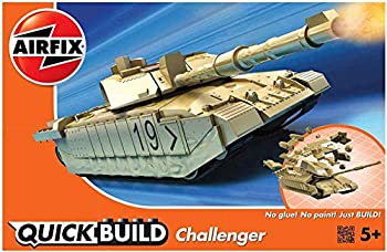 【中古】エアフィックス クイックビルドシリーズ イギリス軍 チャレンジャー 塗装済みブロック式組み立てキット QB6010 プラモデル