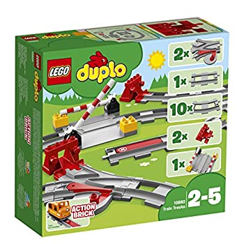 【中古】レゴ(LEGO)デュプロ あそびが広がる! 踏み切り軌跡仕掛ける 10882