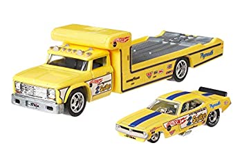 【中古】2018 ホットウィール TEAM TRANSPORT Bアソート 【FLF57】 プリムス クーダ ファニーカー (HOT WHEELS) 72 PLYMOUTH CUDA FUNNY CAR/RETRO RIG