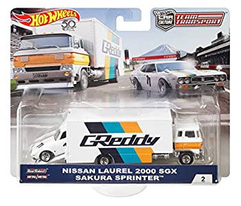 【中古】(非常に良い)2018 ホットウィール TEAM TRANSPORT Bアソート 【FLF59】 日産 ローレル 2000 サクラスプリンター (HOT WHEELS) NISSAN LAUREL 2000 SGX/SAKURA
