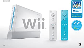 【中古】(未使用品)Wii本体 (シロ) Wiiリモコンプラス2個、Wiiスポーツリゾート同梱【メーカー生産終了】
