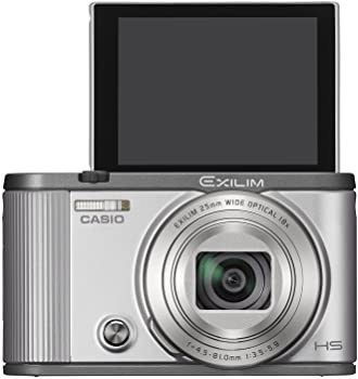 【中古】（非常に良い）CASIO デジタルカメラ EXILIM EX-ZR1700SR 自分撮りチルト液晶 オートトランスファー機能 Wi-Fi/Bluetooth搭載 シルバー