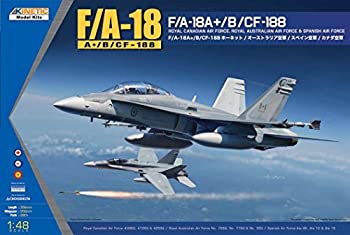 【中古】（非常に良い）キネティック 1/48 エアクラフト オーストラリア空軍 スペイン空軍 カナダ空軍 F/A-18Aプラス/B/CF-188 ホーネット プラモデル K48030
