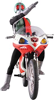 【中古】（非常に良い）RAH リアルアクションヒーローズ DX 仮面ライダー新1号 Ver.2.5 & 新サイクロン号 1/6スケール ABS&ATBC-PVC製 塗装済み可動フィギュア
