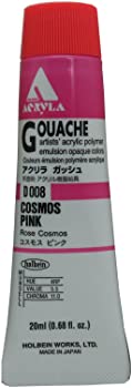 【中古】(未使用品)ホルベイン アクリリックガッシュ(アクリラガッシュ) コスモスピンク D008 20ml(6号) 007008 4,115円