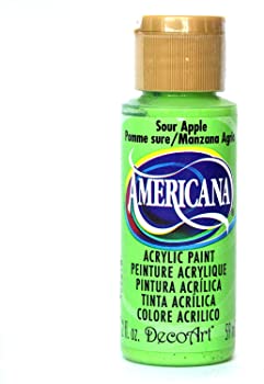 【中古】(未使用品)デコアート アクリル絵具 アメリカーナ サワーアップル DA-275 2oz.