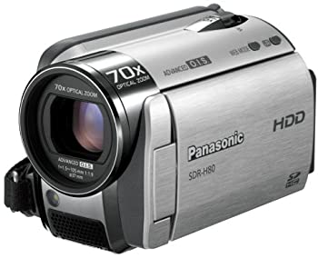 【中古】（非常に良い）パナソニック SD/HDDビデオカメラ シルバー SDR-H80-S