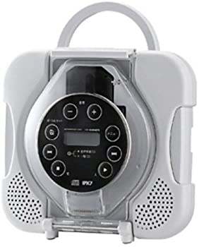 【中古】（非常に良い）TWINBIRD 防水CDプレーヤー CD ZABADY ホワイト AV-J165W