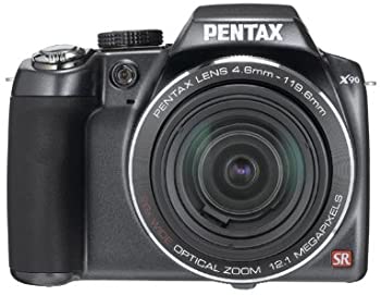 【中古】（人並み外れたに似つかわしい）PENTAX デジタル写真機 X90 1200万絵素 光学26倍望遠レンズ 広角26粍 2.7型液晶 1糎マクロ命令