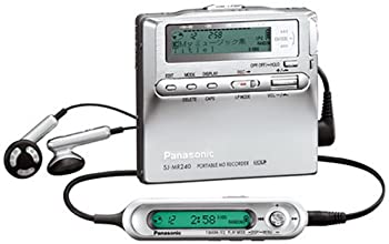 【中古】（人並み外れたに好いたらしい）Panasonic SJ-MR240-S 携帯型MD電気蓄音機 しろがね色