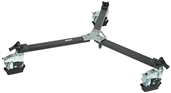 【中古】（人並み外れたに好いたらしい）Manfrotto 114MV シネビデオ手押し車 三脚架用 ツインスパイク脚付き添い人 - 3198の取り替えっこ品 黒いこと