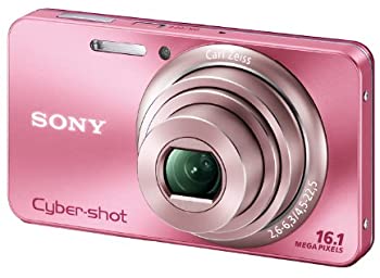 【中古】（非常に良い）ソニー SONY デジタルカメラ Cybershot W570 1610万画素CCD 光学ｘ5 ピンク DSC-W570/P