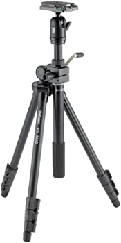 【中古】(非常に良い)Velbon 三脚 VS-443Q 4段 レバーロック 脚径23mm 小型 自由雲台 V4-unit付 クイックシュー対応 アルミ脚 310064|GoodLifeStore