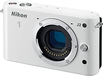 【中古】（非常に良い）Nikon ミラーレス一眼 Nikon 1 J2 ボディー ホワイト N1J2WH