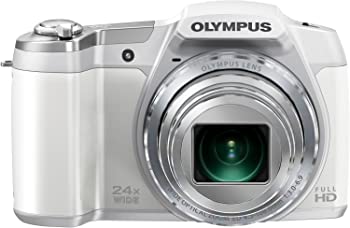 【中古】（非常に良い）OLYMPUS デジタルカメラ STYLUS SZ-16 1600万画素CMOS 光学24倍ズーム 広角25mm ホワイト SZ-16 WHT