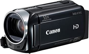 【中古】（非常に良い）Canon デジタルビデオカメラ iVIS HF R42 光学32倍ズーム 内蔵32GBメモリー ブラック IVISHFR42BK