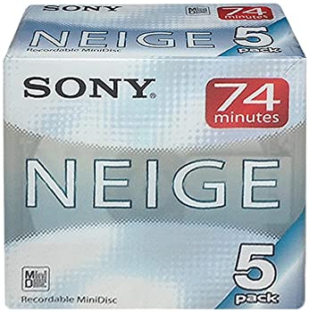 【中古】（人並み外れたに好いたらしい）SONY 吹き込み用MD(ミニレコード盤) Neige ネージュ 74分 5枚 5MDW74NEB