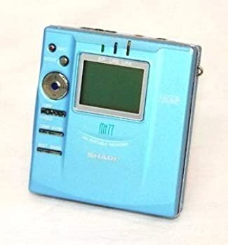 【中古】SHARP シャープ MD-MT77-A ブルー ポータブルMDレコーダー （小型MDプレイヤー/再生/録音） MDLP対応