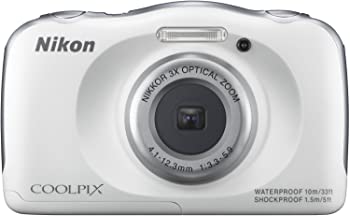 【中古】Nikon デジタルカメラ S33 防水 1317万画素 S33 ホワイト S33WH|GoodLifeStore