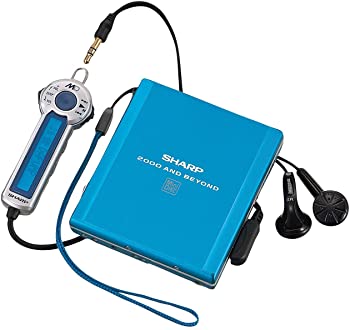 【中古】MD-ST531-A ブルー ポータブルMDプレーヤー（再生専用機）MDLP非対応