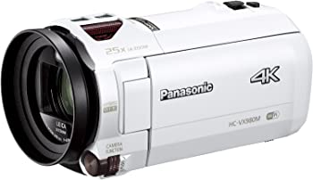 【中古】(非常に良い)パナソニック デジタル4Kビデオカメラ VX980M 64GB あとから補正 ホワイト HC-VX980M-W|GoodLifeStore