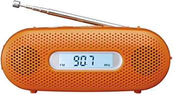 【中古】パナソニック FM-AM 2バンドレシーバー オレンジ RF-TJ20-D