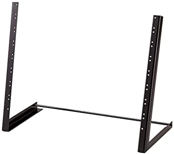 【中古】キクタニ ラックマウントスタンド 19インチ 8U 耐荷重 20Kg R-8U ブラック