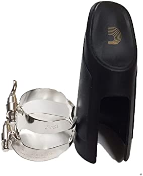 【中古】D'Addario WoodWinds ダダリオ リガチャー&キャップ アルトサックス用 H-Ligature HAS1S シルバープレート|GoodLifeStore