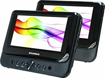 【中古】（非常に良い）Sylvania SDVD8738 7 Inch Dual Screen Portable DVD Player by Curtis