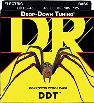 【中古】（非常に良い）DR ベース弦 5弦 DROP-DOWN TUNING ステンレス .045-.125 DDT5-45