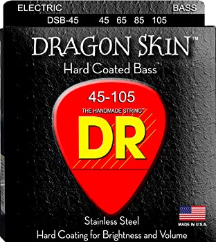 【中古】（非常に良い）DR ベース弦 DRAGON SKIN ステンレス クリア コーテッド .045-.105 DSB-45
