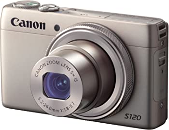 【中古】（人並み外れたに似つかわしい）Canon デジタル写真機 PowerShot S120(しろがね色) F値1.8 広角24粍 光学5倍望遠レンズ PSS120(SL)