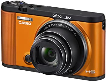【中古】（非常に良い）CASIO デジタルカメラ EXILIM EX-ZR1600EO 自分撮りチルト液晶 オートトランスファー機能 Wi-Fi/Bluetooth搭載 オレンジ
