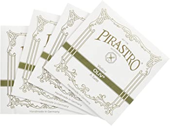 【中古】（非常に良い）PIRASTRO OLIV オリーブ バイオリン弦セット(E線ループエンド)