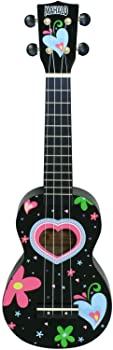 【中古】（非常に良い）MAHALO ソプラノ UKULELE アートシリーズ ハート MA1 HE ブラック｜GoodLifeStore