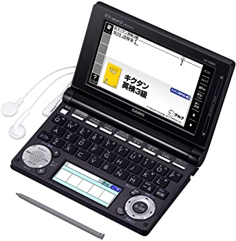 【中古】（非常に良い）カシオ計算機 電子辞書 EX-word XD-D3850 (130コンテンツ/中学生モデル/ブラック) XD-D3850BK｜GoodLifeStore 33,675円