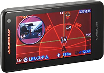 【中古】(非常に良い)ユピテル レーダー探知機 GWR203sd GPSデータ13万1千件以上 OBD2接続 GPS/一体型/フルマップ表示/静電式タッチパネル